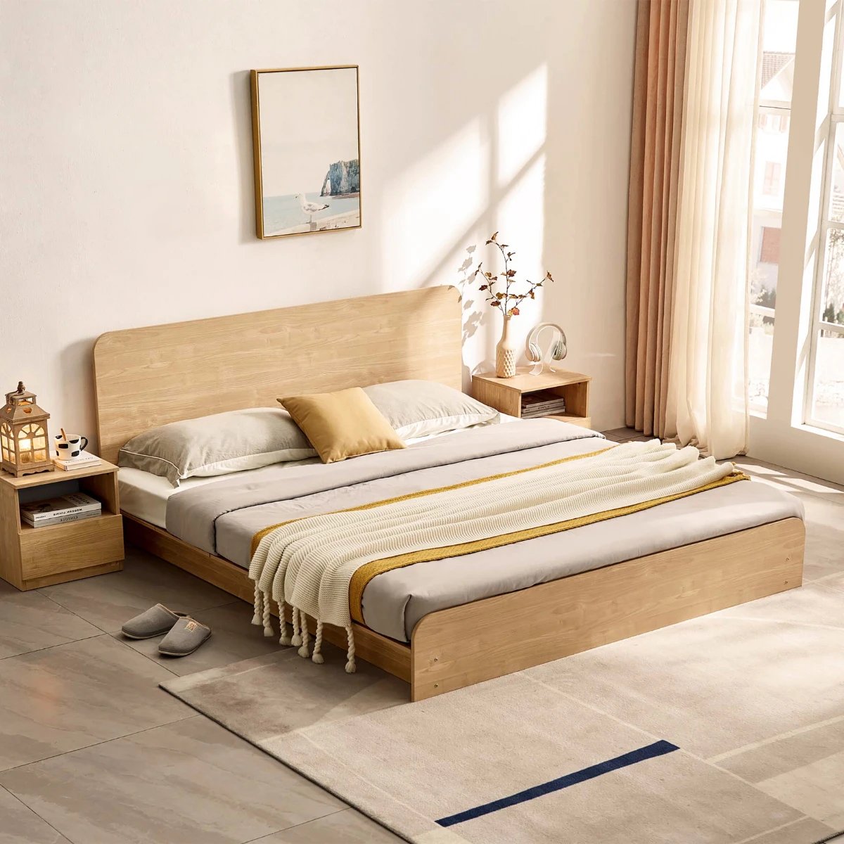 giường đẹp chân kín