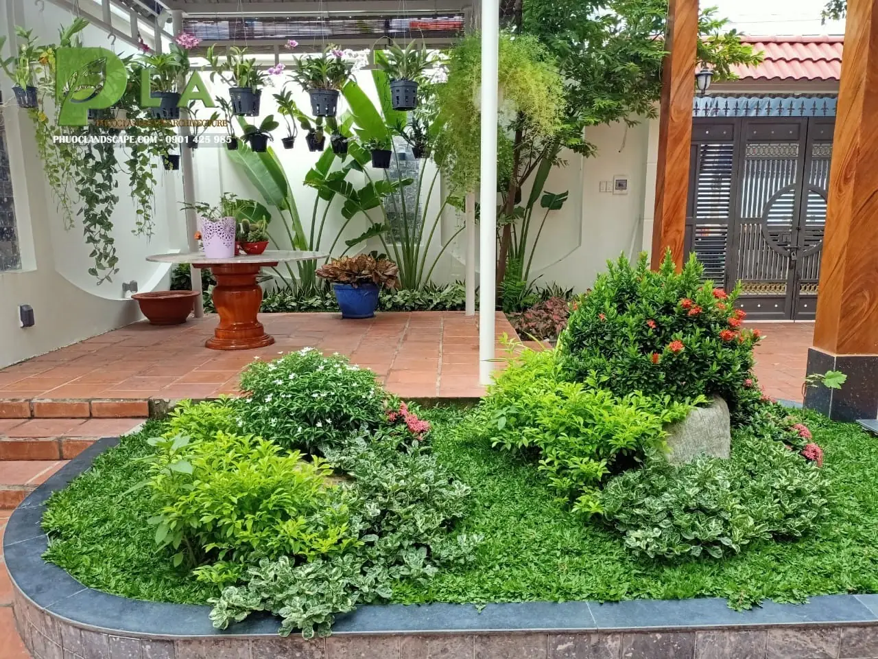 Thiết kế sân vườn đẹp diện tích nhỏ: Biến hóa không gian hẹp thành ốc đảo xanh